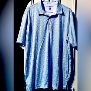 Greg Norman Golf Polo performance Men’s Sz XL Geometric Play Dry masters sports